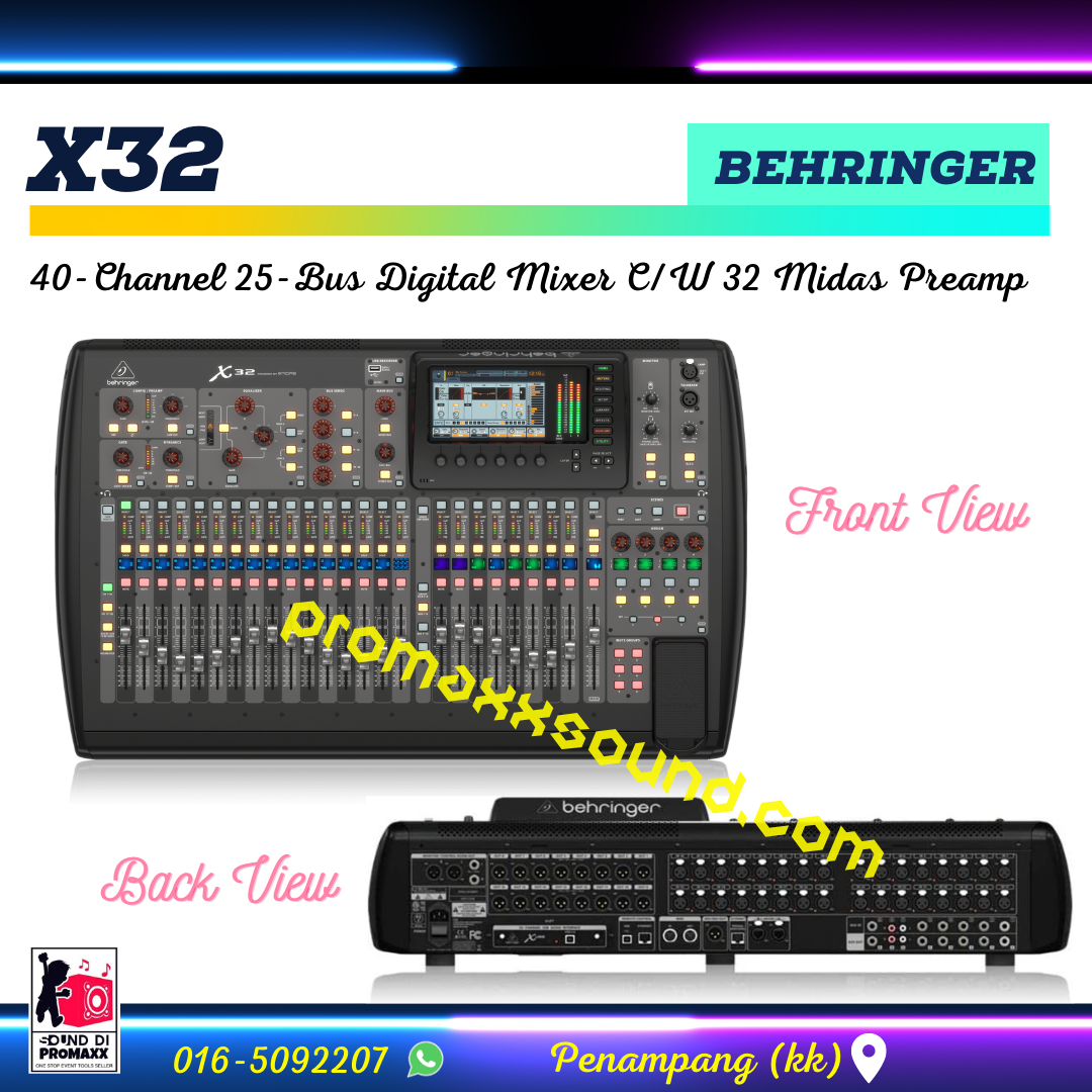 BEHRINGER X32 <br><br>40-Channel 25-Bus 