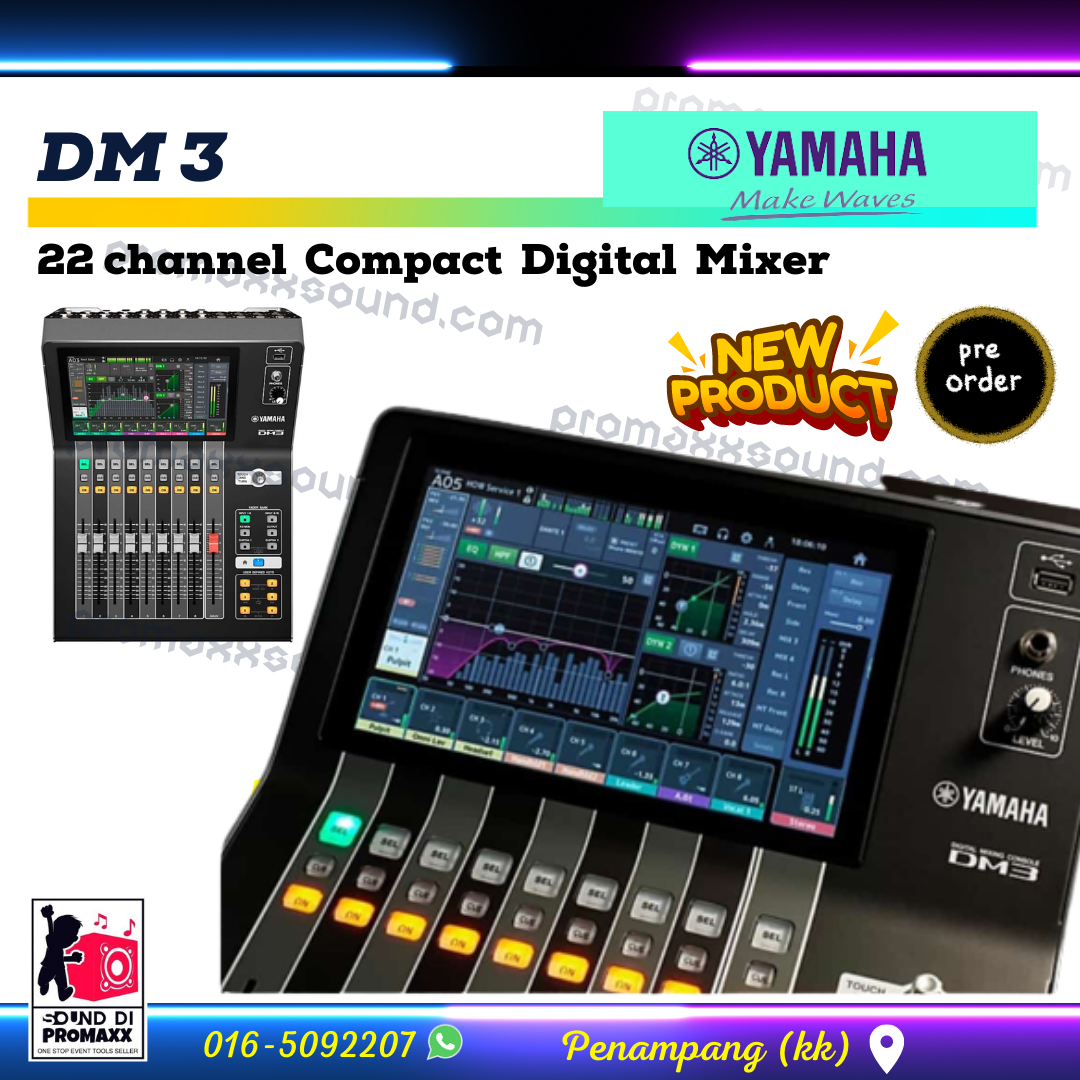 DM3 22-Channel Digital Mixing Console